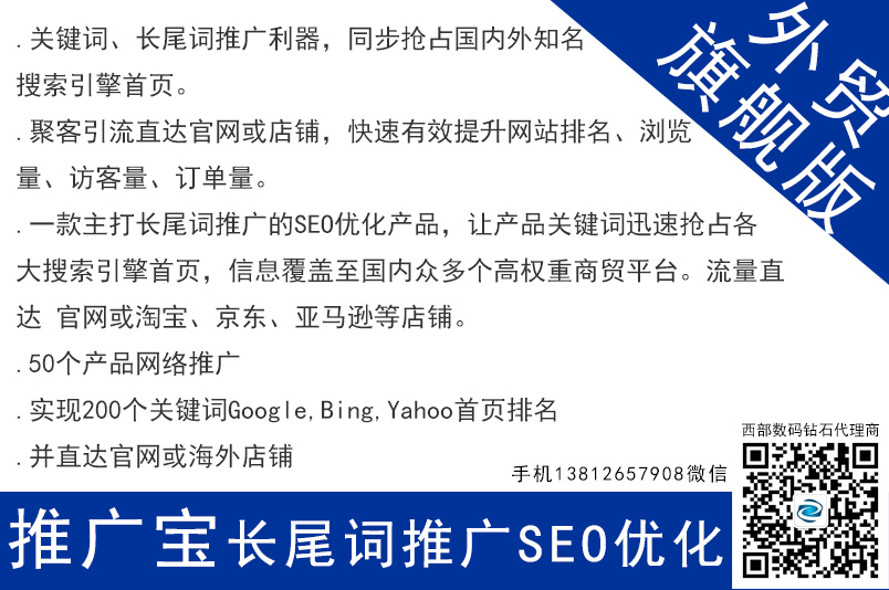 推廣寶seo網絡長尾關鍵詞推廣 外貿旗艦版